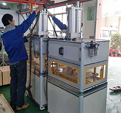 4臺氣液增壓機出貨啦，5噸高壓油壓出力型